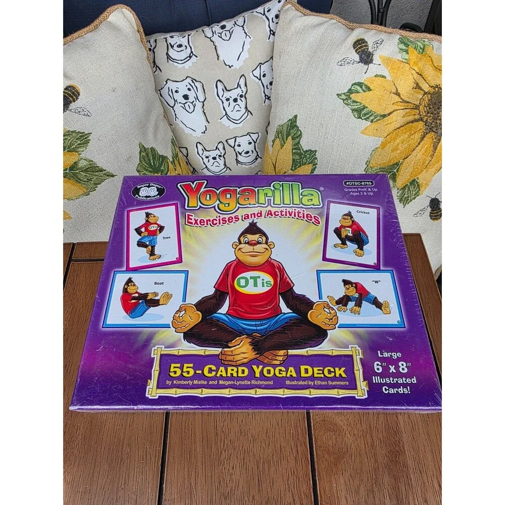 Yogarilla Yoga Deck 55 Large Illustrated Sealed BOX Super Duper Publications